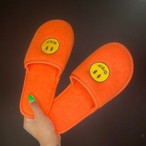 drew house orange mascot slippers